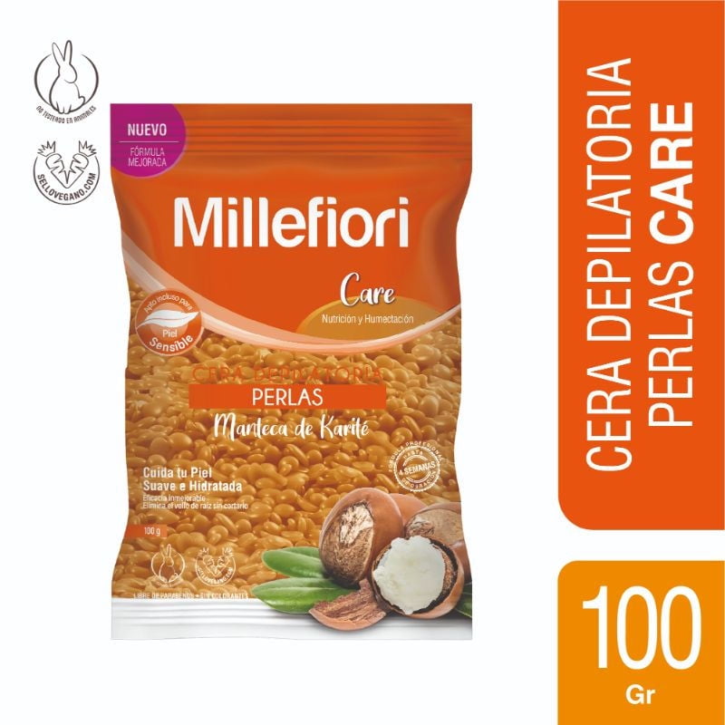 Cera Depilatoria En Perlas Natural Bolsa 100 g Millefiori