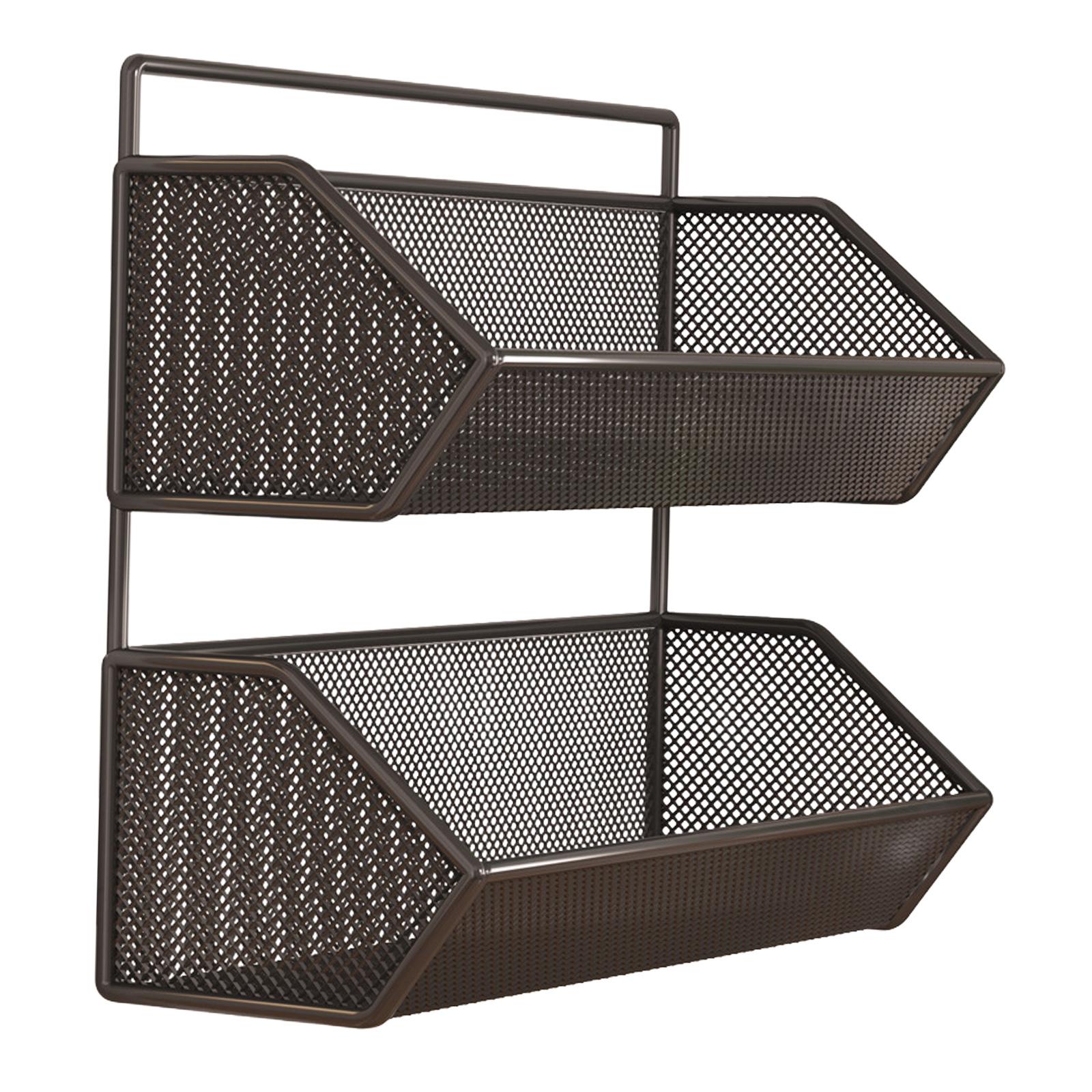 Magideal - Cesta Colgante Para Pared, Cesta Colgante Multifuncional Y Resistente, Cesta De Frutas, Contenedor De Malla De Almacenamiento, Cocina Para Armarios De