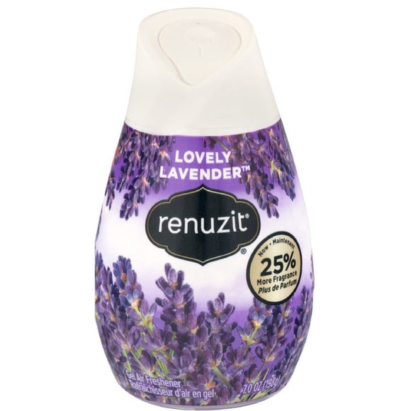 Ambientador Renuzit en gel sólido y encantador aroma a lavanda x12