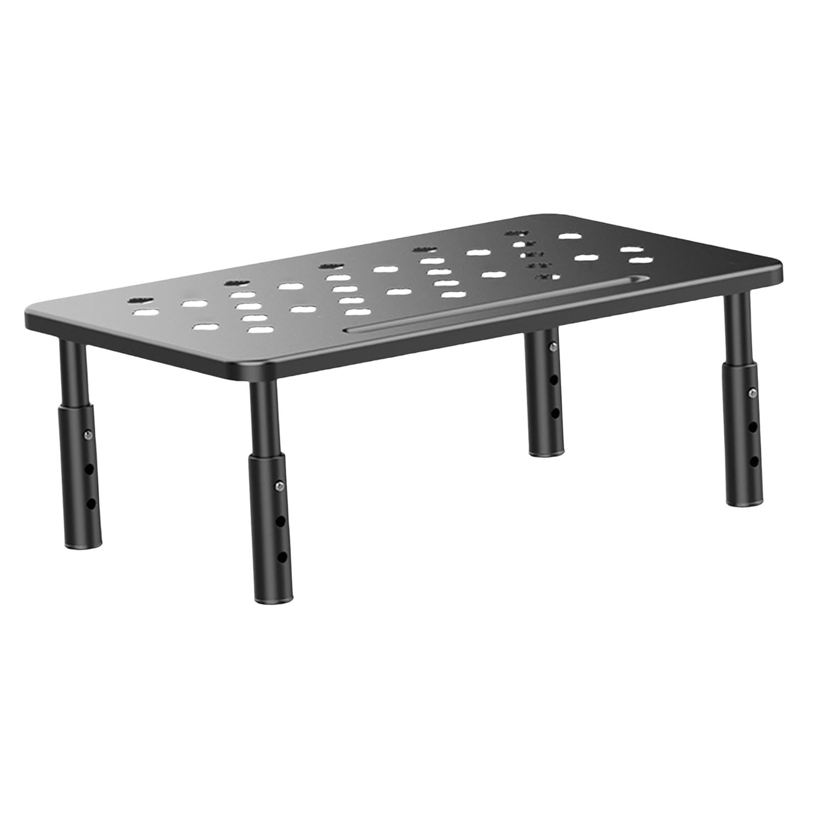 Bothyi - Soporte Elevador Para Monitor, Soporte Para Teléfono Móvil, Práctico Para El Hogar, La Oficina, Sobremesa, Color Negro