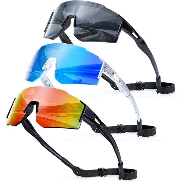 Gafas de béisbol TTOAOKE para niños de 6 a 14 años, UV400, 3 unidades