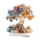 thumbnail image 4 of Decoración De Escritorio De árbol Acrílico Decoración Creativa Para El Hogar Para El Estante De Pantalla De Esquina Amarillo Y Azul, 4 of 5