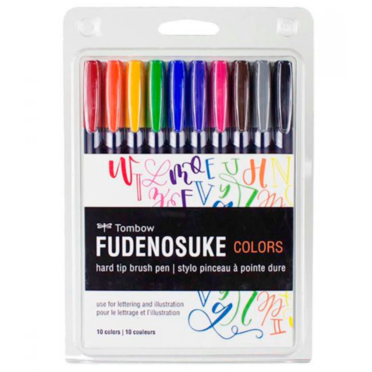 Set Marcadores Tombow Fudenosuke Set 10 Colores