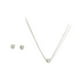 thumbnail image 1 of Set Conjunto Colgante Y Aros Plata Chapado En Oro Blanco, 1 of 3