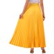 thumbnail image 3 of INSPIRE CHIC Falda Plisada para Mujer con Cintura Alta Elástica y Cinturón, Falda Maxi de Línea A Fluida L Naranja Amarillento, 3 of 6