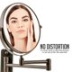 thumbnail image 4 of Espejo de maquillaje de pared OVENTE 7 con aumento de 1X/10X, 4 of 9