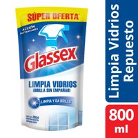 Limpia Vidrios Líquido Doypack 800 Ml Glassex