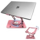 thumbnail image 1 of Soporte para ordenador portátil, ergonómico, giratorio, ajustable, dorado rosa, 1 of 9