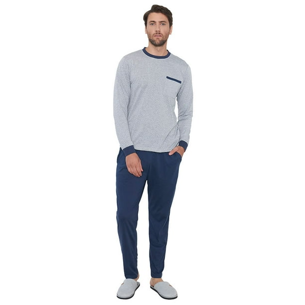 Pijama Hombre Básico Gris Melange Corona