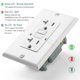 thumbnail image 5 of Enchufe GFCI Bates Choice 20 A, paquete de 6, blanco, LED, resistente a UV, 5 of 8