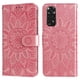 thumbnail image 1 of Funda tipo cartera FOXDOCK para Xiaomi Redmi Note 11 4G , diseño girasol en relieve, cuero PU, cierre magnético, soporte y tarjetero, 1 of 5