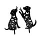 thumbnail image 1 of 2 Estacas Decorativas De Hierro Para Jardín, Dise?o De Animales, Silueta De Perro, 30 Cm De Alto, 1 of 5