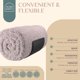 thumbnail image 3 of Juego de toalleros Aura Nest de madera de bambú para baño, negro, 4 piezas, 3 of 6