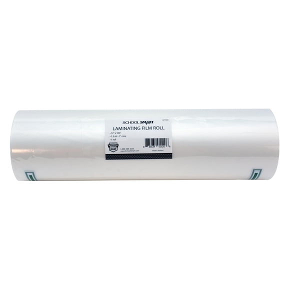 Rollo de película laminadora School Smart de 30 cm x 152 m, 1,5 mil de grosor
