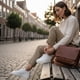 thumbnail image 2 of PRE ORDER - Zapatilla Urbana / Original de Cuero Mujer Real OLKI - Blanca negro 35, 2 of 6