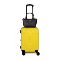 Nautica - Pack Maleta Cabina S (10 Kg) Amsterdam Amarillo + Bolso Delray Negro