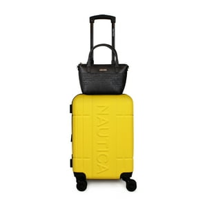 Nautica - Pack Maleta Cabina S (10 Kg) Amsterdam Amarillo + Bolso Delray Negro