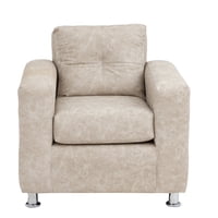 Muebles América - Sofá George 1 Cuerpo Cuero Auris Beige
