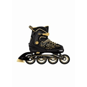 Genérico - Patines En Línea Rollers Ajustables Talla 39-42, Negro