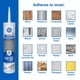 thumbnail image 4 of Sellador de silicona GE multiusos, 300 ml, transparente, 100% impermeable, 4 of 7