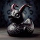 thumbnail image 1 of Figura de pato de resina Edenfaux estilo gótico, 1 of 1