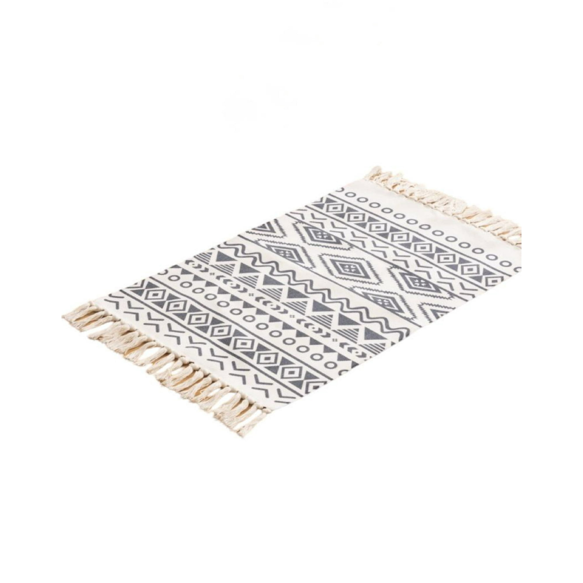 Genérico - Juego 2 Alfombras Lino 60x90 Cm Bajada De Cama Moderna 4n06