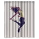 thumbnail image 1 of Cortina de ducha Alex Morgan, juego de cortinas de baño con ganchos, tamaño 60 x 72 pulgadas, 1 of 3