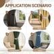 thumbnail image 4 of Cortinas magnéticas Hion Black, 2 unidades, para decoración del hogar, 4 of 7