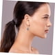 thumbnail image 2 of 1 par de pendientes delicados, pendientes modernos para mujer, pendientes de plantas, sombrero, mini herradura, señorita, 2 of 7