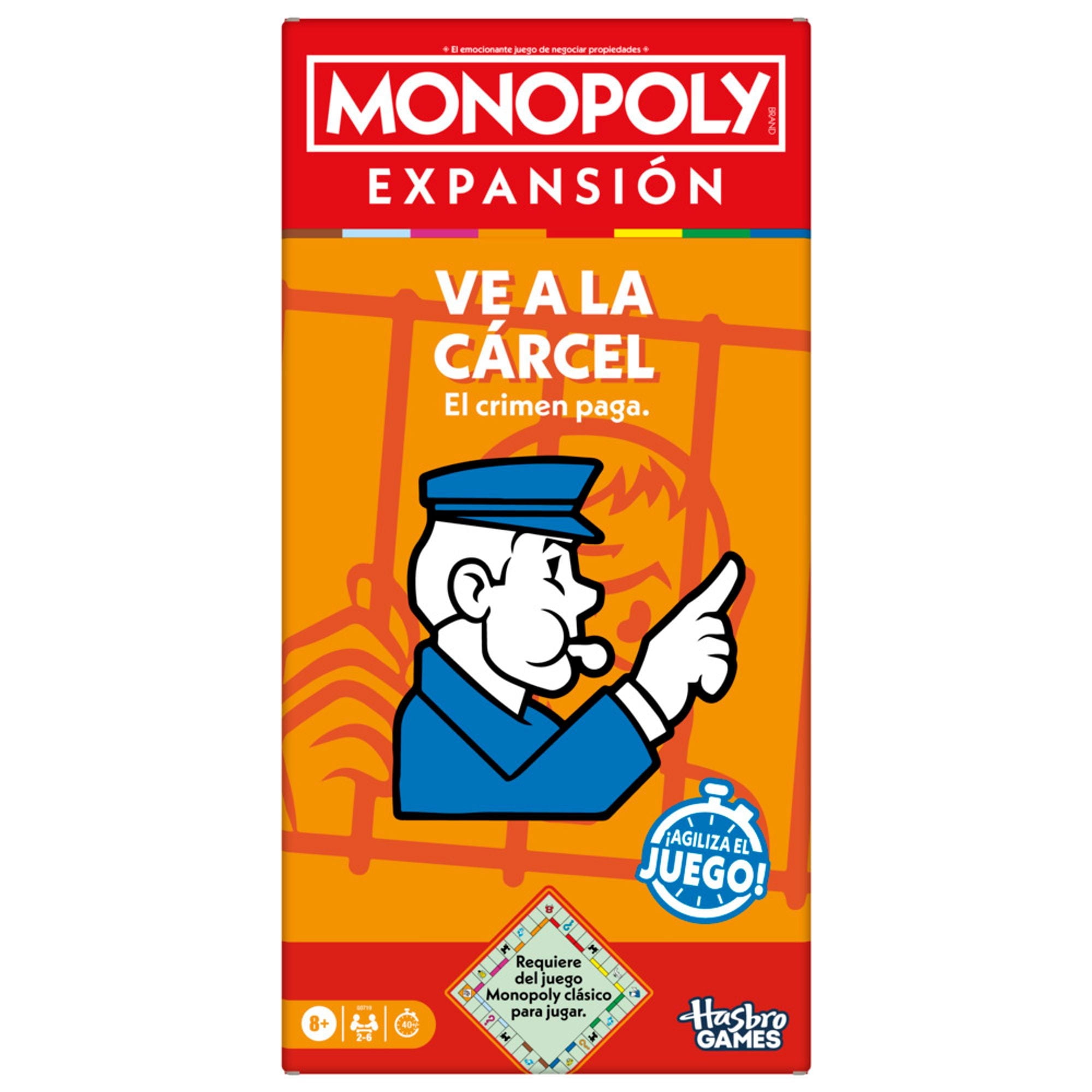 Juego de Mesa Monopoly Expansión Ve a la Cárcel