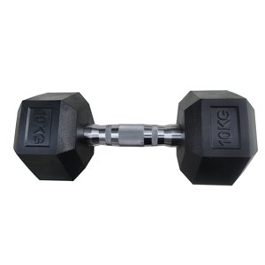 Atletis - Mancuerna Hexagonal 10 Kg Negro