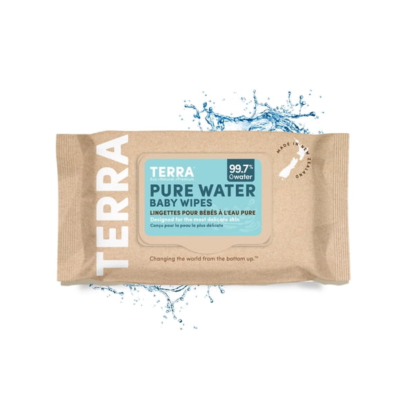 Toallitas para bebés Terra Organics Pure New Zealand Water Bamboo 70