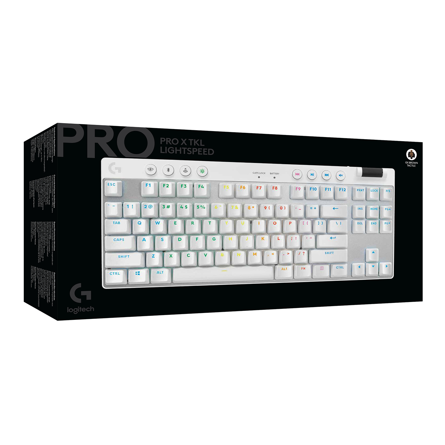 Teclado Gamer Logitech Pro X Tkl Lightspeed Blanco