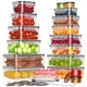 thumbnail image 1 of Recipientes de almacenamiento de alimentos KEMETHY de 36 piezas sin BPA con tapas, 1 of 8