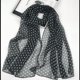 thumbnail image 1 of suxuMhao Chal Envolvente, Chal de Lunares Chal Ligero, Bufanda para el Cuello Chal Bufanda Bufanda Estampada, Negro y Blanco, 20 X 63 Pulgadas, 2 Piezas, Bufanda Ligera y Transpirable para Verano, 1 of 2