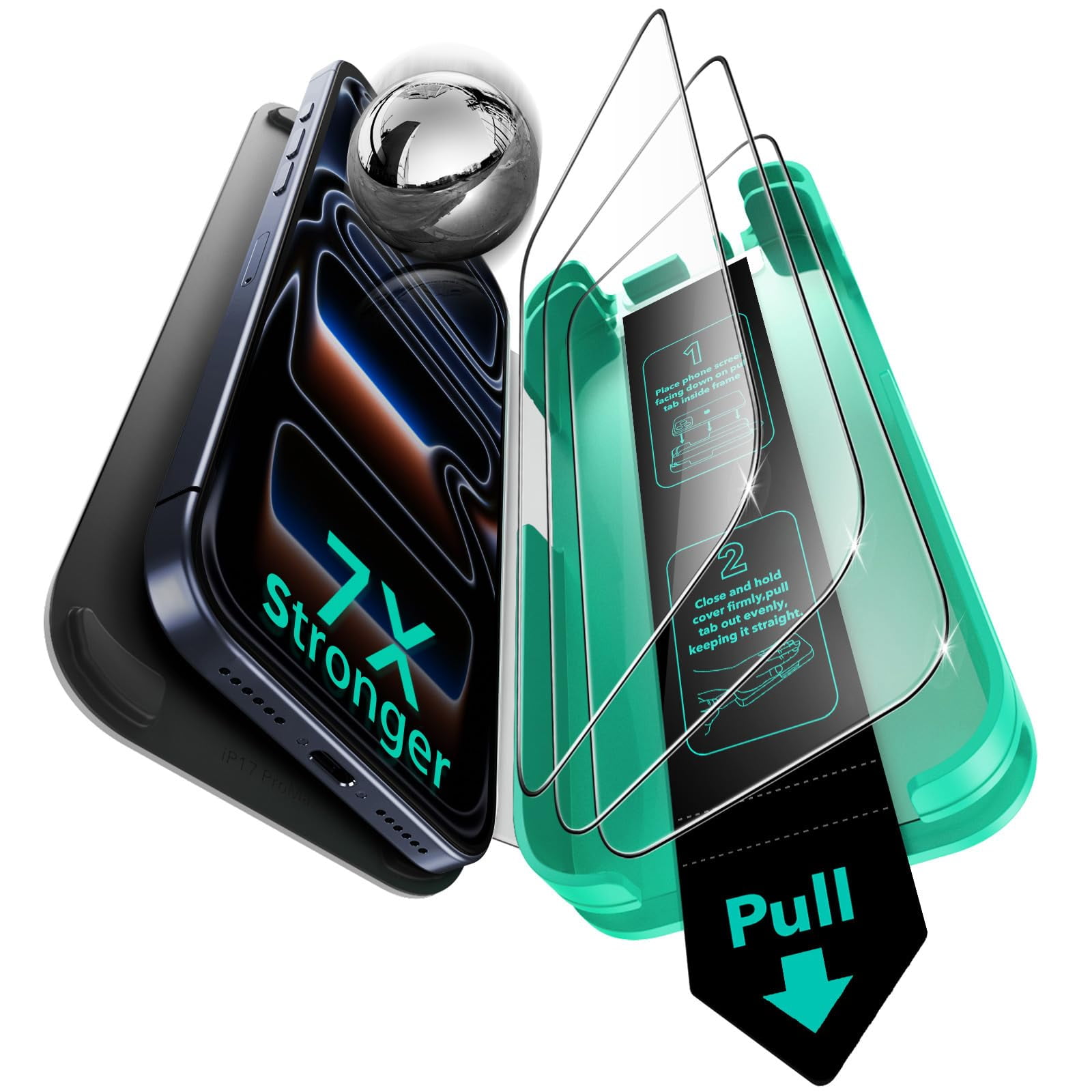 Protector De Pantalla Esr Para Iphone 17 Pro Max 3 Pack