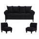 thumbnail image 1 of Poufs Wood Felpa Negro, 1 of 5