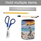 thumbnail image 5 of Madagascar-theme Cylinder Pen Holder Pencil Organizer with Flannel Lining PVC Leather Material Cardboard Base for study work 10*8CM, 5 of 6