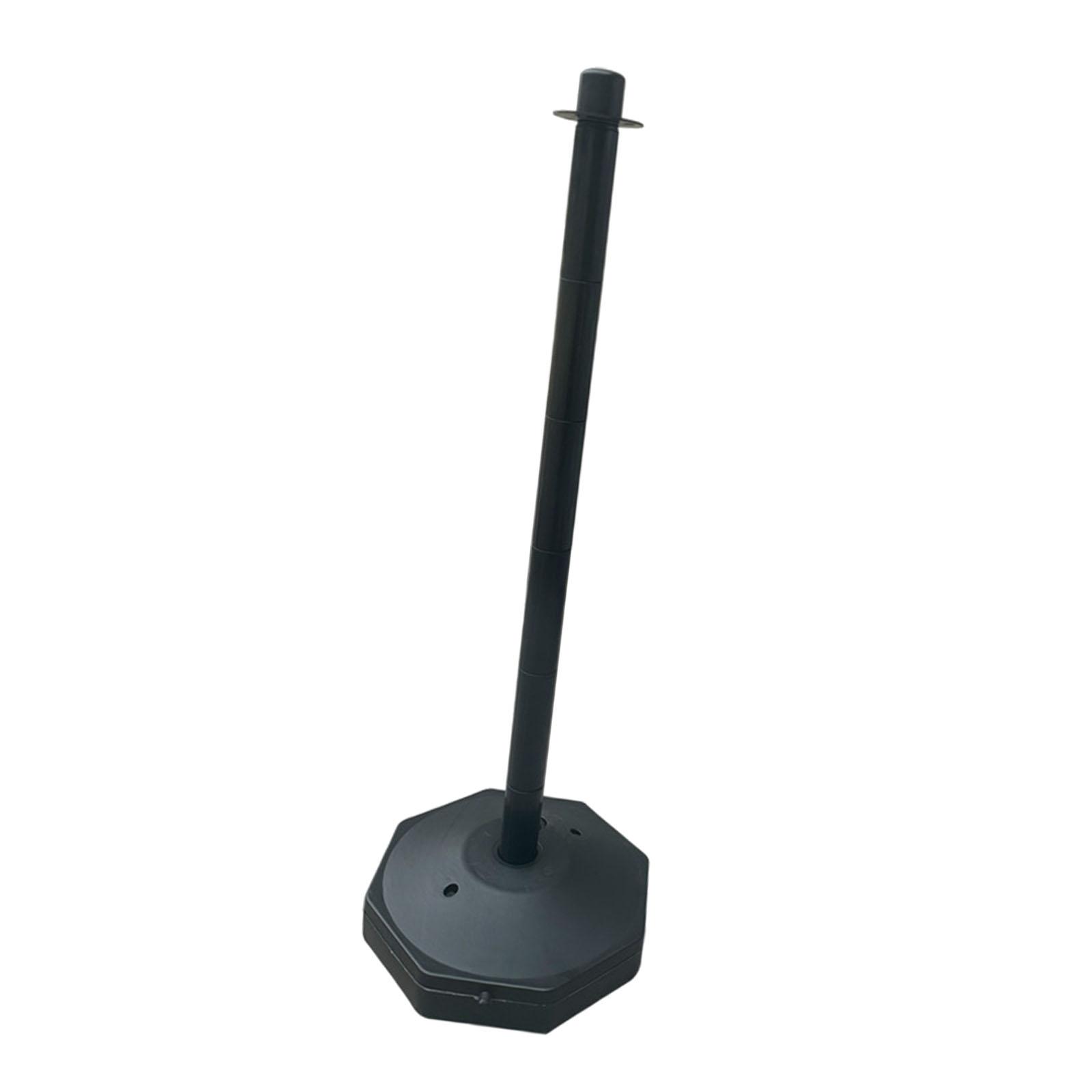 Ioensy - Poste De Estacionamiento De Cono De Poste De Tráfico De 33 Pulgadas Con Base Rellenable Para Precaución De Tráfico Negro