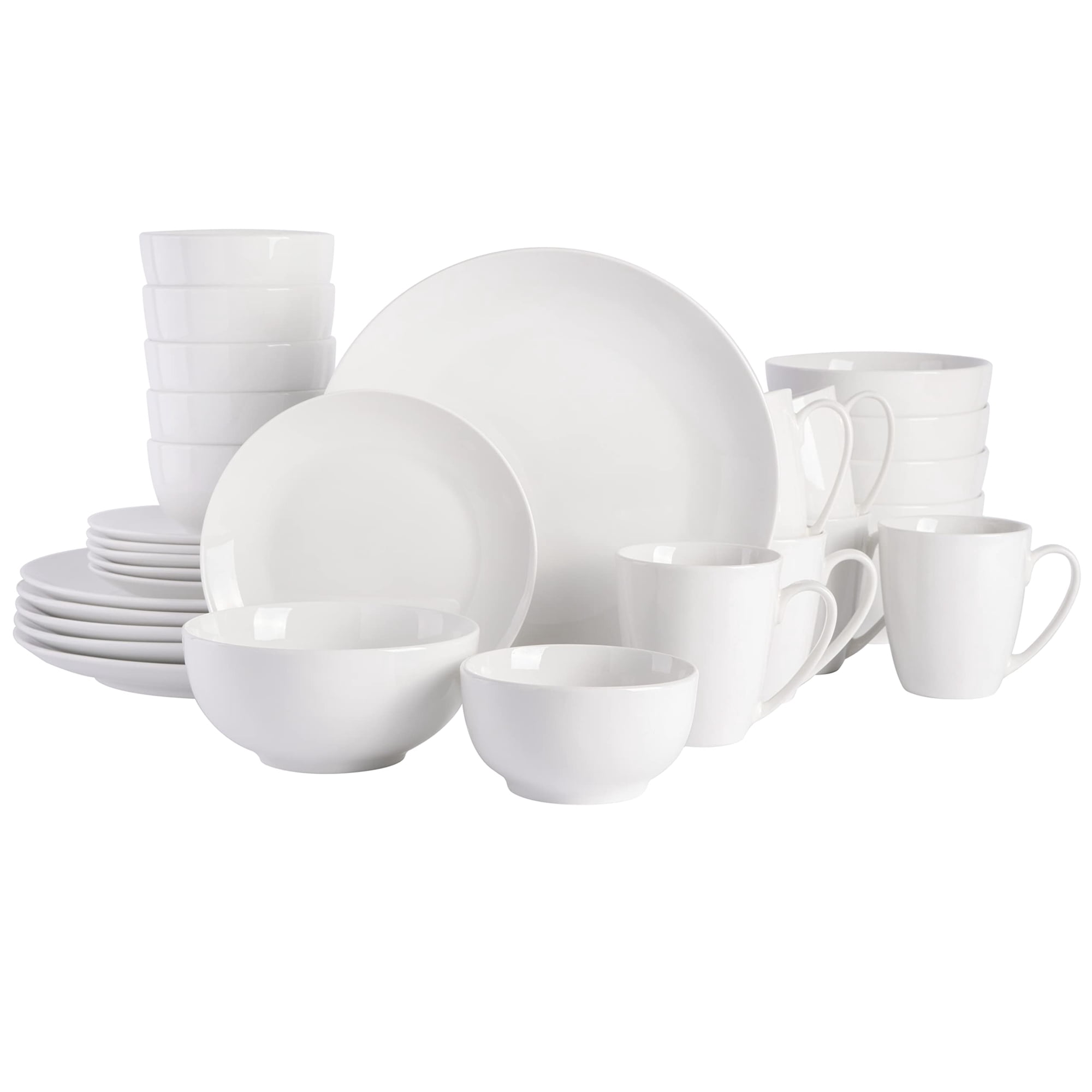 Juego De Vajilla Gibson Home Zen Buffet De Porcelana, 30 Piezas, Blanco
