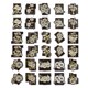 thumbnail image 1 of 30x Flor Pegatina Mano Cuenta Artesanías Decorativas Manual Impermeable Cinta Crisantemo, 1 of 5