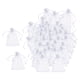 thumbnail image 2 of 100 Bolsas De Malla Con Cordón Para Jardín, Bolsas De Protección Para Frutas, 10 Cm X 12 Cm, Color Blanco, 2 of 5
