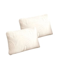 Genérico - Set De 2 Fundas De Cojin Serie Arco 30X50 Cm Blanco