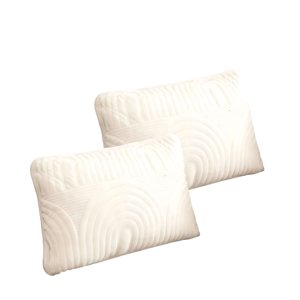 Genérico - Pack De 2 Fundas De Cojin Serie Arco 30X50 Cm Blanco