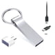 thumbnail image 1 of Pendrive Llavero 2tb + Adaptador Usb A Tipo C plateado 2 TB, 1 of 9
