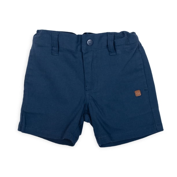 Bermuda Bebé Niño Cintura Autoajustable Azul Pillin