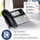 thumbnail image 4 of Teléfono con cable/inalámbrico VTech VG208-3 DECT 6.0 de 3 auriculares plateado/negro, 4 of 8