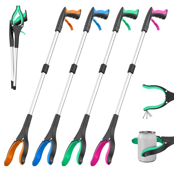 Garra extensible REWKCY 81 cm, paquete de 4, uso intensivo