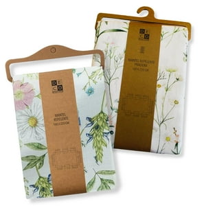 Decoexpress - Set 2 Manteles Antimanchas Pradera Y Primavera 130X180 Cm