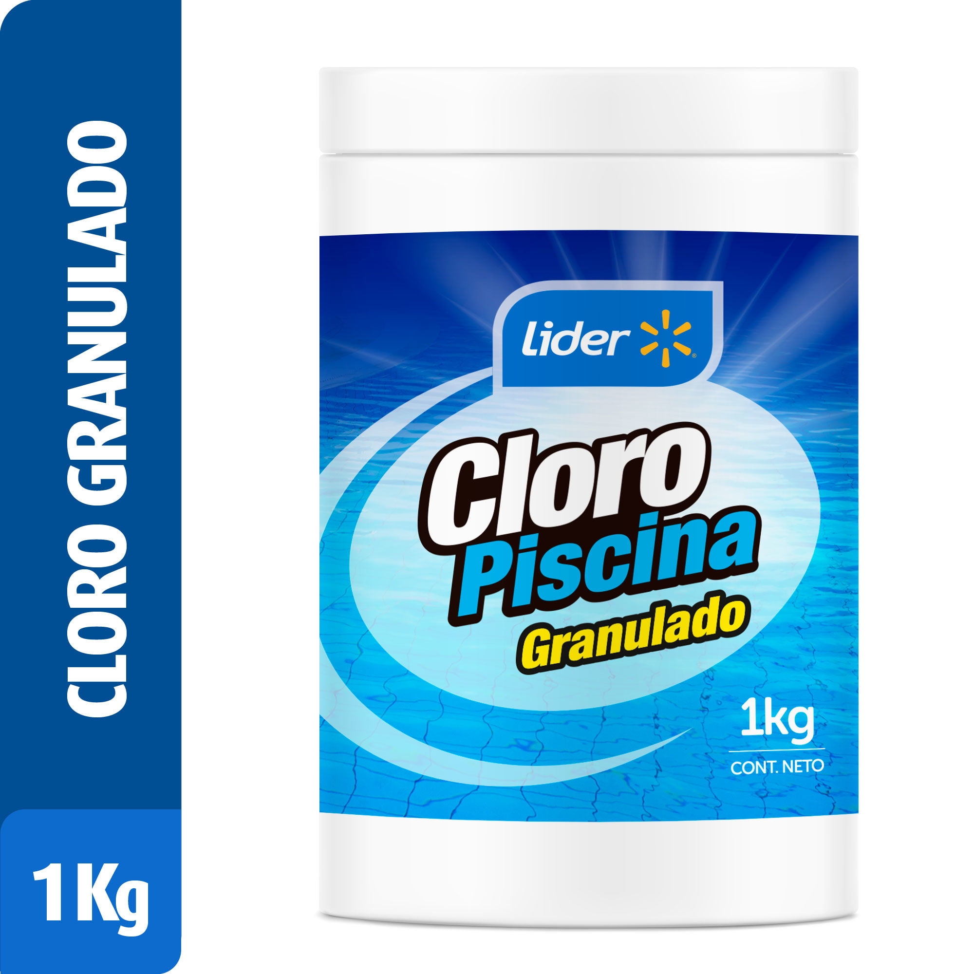 Cloro Granulado Para Piscina Frasco 1 kg Lider